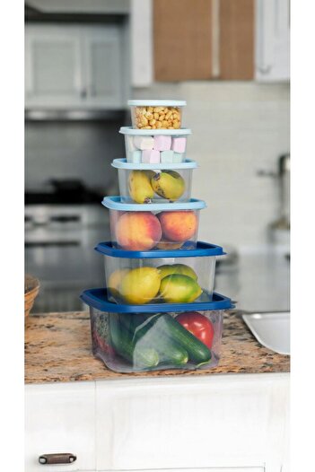 Pazar Kapısı Colorful Storage Set of 6 - Refrigerator Organizer