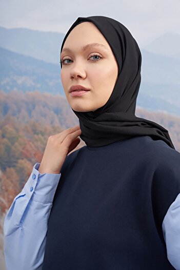 ARMANDA Rustic Cotton Shawl - Black