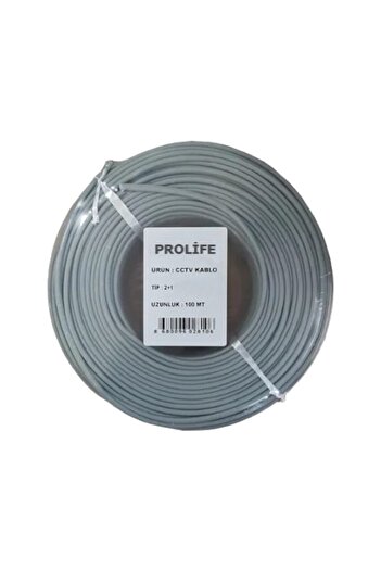 PROLİFE 2+1 Cctv Güvenlik Kamerası Kablosu 100 Mt.