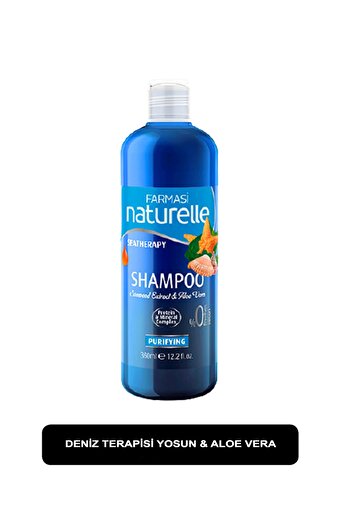 Farmasi Naturelle Sea Therapy Yosun & Aloe Vera Arındırıcı Şampuan 360 ml 4'lü Set