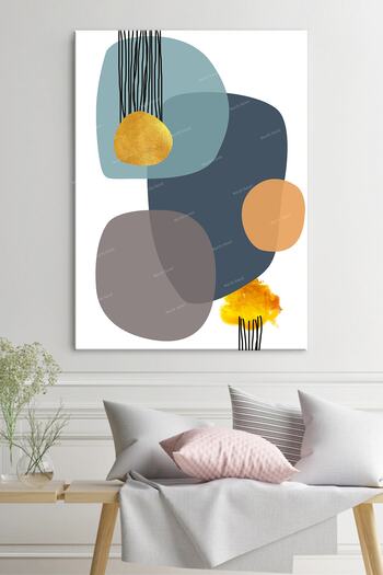 Morfil Sanat Atölyesi Abstract Artistic Surreel Canvas Painting