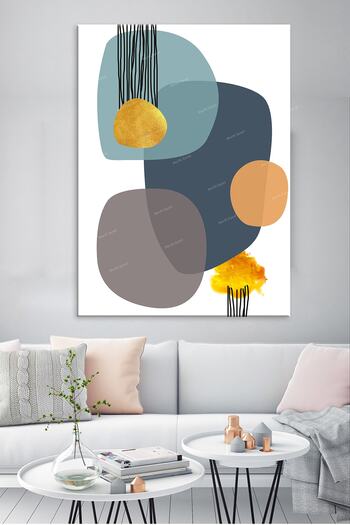 Morfil Sanat Atölyesi Abstract Artistic Surreel Canvas Painting