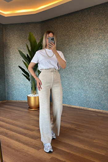 My Güzide Knitwear Trousers - Lace-Up Waist Design