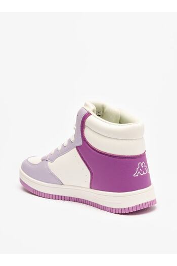 Kappa Women's Panelled High Top Sneakers with Lace-Up Closure