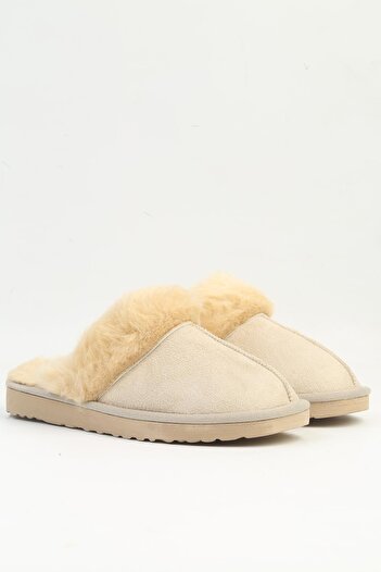 Pierre Cardin Pc-54392 Model Black Women's Slippers - Furry Inside