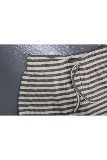 Org Marka Store FLEUR ΜΕ ΕΛΑΣΤΙΚΗ ΜΕΣΗ SUS SUS CLOTHED TRIL TRIL ΧΤΕΝΙΣΜΕΝΟ ΣΚΟΥΡΟ ΚΟΝΤΟ