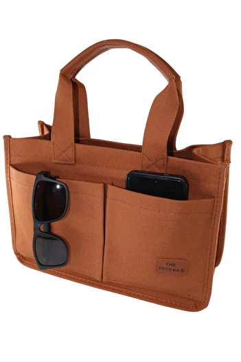KEEBA Tan Canvas Hand and Shoulder Bag - Women's Messenger Bag