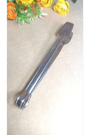 HANK TİCARET Medium Size Metal Tongs - 22 Cm 2 Pieces