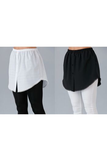 Space Fashion Six Lace Savior Skirt Shirt Underwear Pack of 2 Black-white