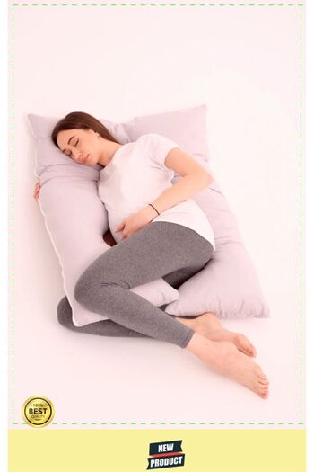 OMZ Pregnant Waist Neck Belly Pillow with Support - Leg Pillow