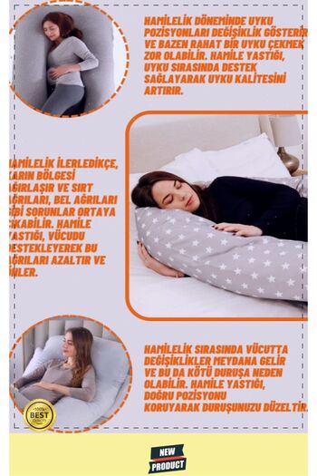 OMZ Pregnant Waist Neck Belly Pillow with Support - Leg Pillow