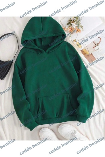 caddekombin 3 Thread Unisex Oversize Sweatshirt - Plain Unprinted