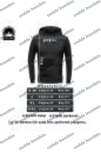 caddekombin Jujutsu Kaisen Unisex Чорна куртка з капюшоном і принтом спереду
