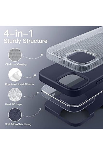 Noir İphone 15 Pro Max Uyumlu İçi Kadifeli Lansman Kılıf