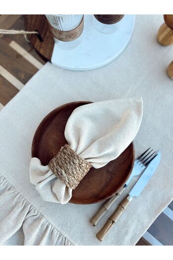 KaiHome Set of 6 100% Linen Napkins