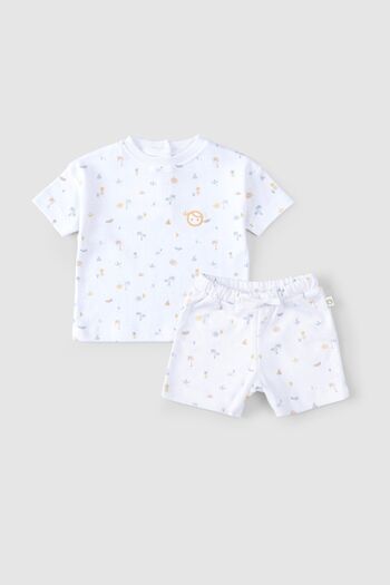 Little Gusto Organic Cotton Baby Shorts Set for Picnic