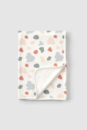 Little Gusto Double Layer Organic Cotton Baby Blanket Animal Pattern 80x100 Cm