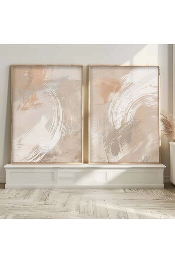 STARYUNA Wood Framed 2'Li Brush Impact Abstract Modern Painting Yuna16