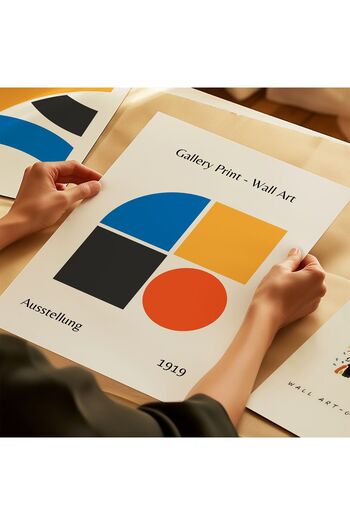 ARTHOUSECOLLECTIVE Bauhaus Poster - Wall Decoration - Frameless Poster in Table Dimensions