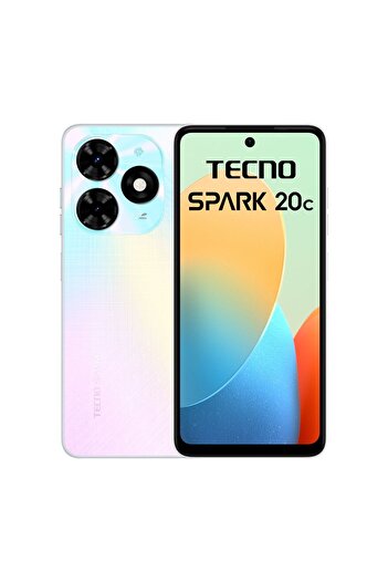 TECNO SPARK 20C 128 GB / 8 GB RAM Beyaz Cep Telefonu (TECNO Türkiye Garantili)
