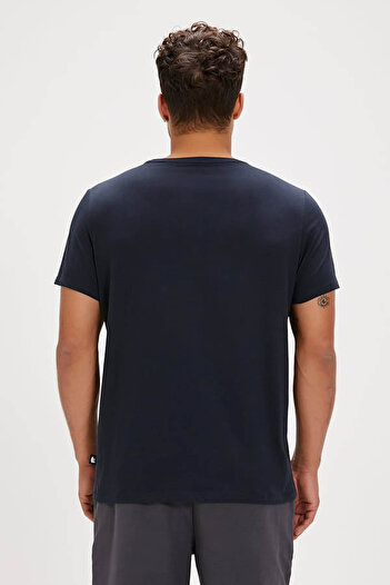 Bad Bear Felt Erkek Lacivert T-shirt 24.01.07.036-c07