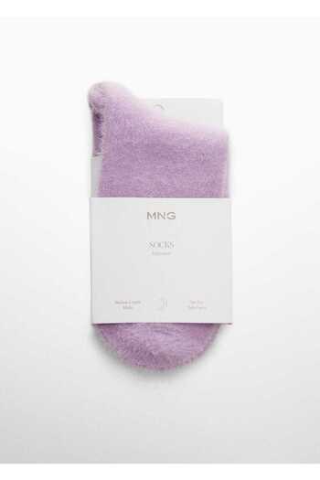 MANGO Woman Weiche Aprikosensocken