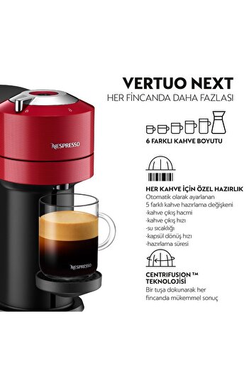 Nespresso Vertuo Next C Red - Brown Capsule Machine