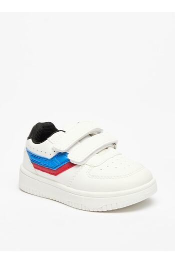 LBL by Shoexpress Panelled Sneakers with Hook and Loop Closure
