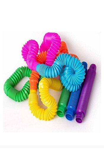 Genel Markalar Pop Tubes Katlanır Boru Oyuncak 5 Renkli Set