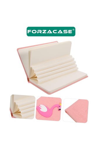 Forzacase Flamingo Patterned Ballpoint Pen and Notebook Set - Fc726