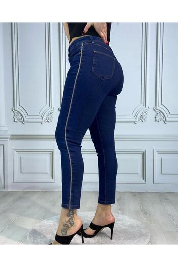 Org Marka Store Bolinto Side High Waist 5 Pocket Skinny Paca Trousers with Chain
