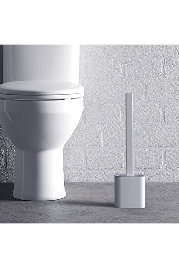 BLUE SİDE Hazneli Wc Silikon Temizleme Fırçası Silikon Wc Fırça