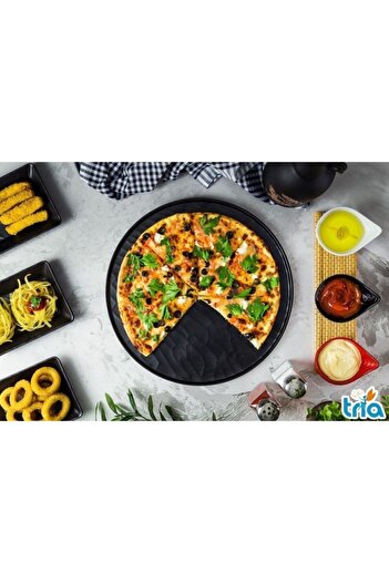 Tria 35 Cm Unbreakable Relief Pizza Plate - 1 Piece Tr335bt