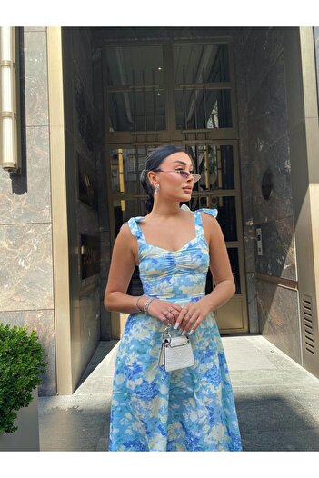 ELBEY Rochie albastră Halter