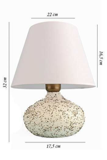 Hmydesign Chasse White Ceramic Lampshade - Handmade