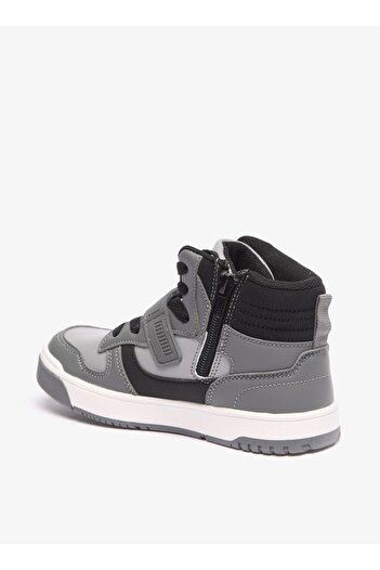 LBL by Shoexpress Colourblock High Cut Boots with Zip Closure