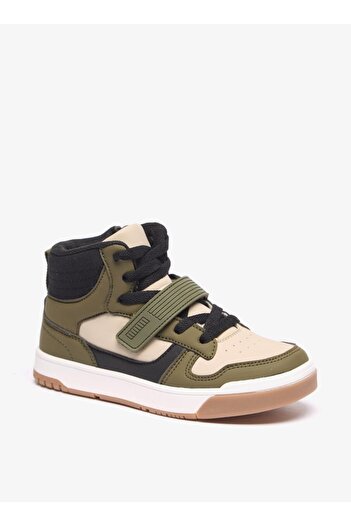 LBL by Shoexpress Colourblock High Cut Boots with Zip Closure