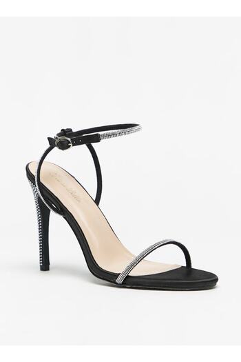 Flora Bella by Shoexpress Flora Bella Embellished Ankle Strap Sandals with Stiletto Heels and Buckle Closure