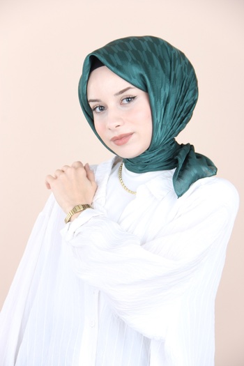 Emproyal Zimrute Emproyal Jacquard Cage Pattern Scarf