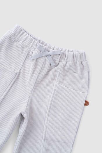 Little Gusto Corduroy Baby Trousers Gray