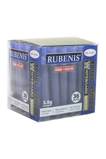 Rubenis Tahta Kalemi Kartuşlu Mavi Rbm-102/m--12 Li