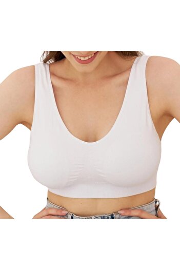 EMBA KORSE Sports Bra - Thick Strap, Padded, Breast Lift Corset, Gathering Bustier Half Tank Top