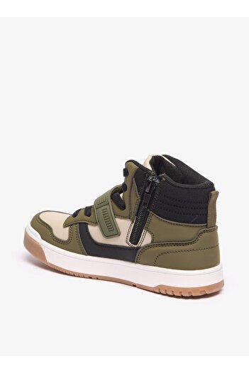 LBL by Shoexpress Colourblock High Cut Boots with Zip Closure