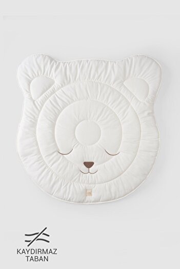 Little Gusto Kaydırmaz Tabanlı Yuvarlak Emekleme Minderi Ayıcık 100x100