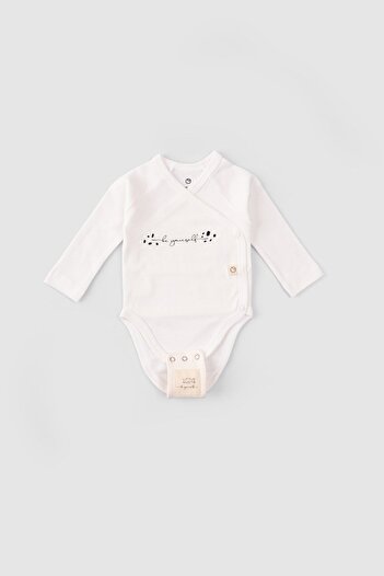 Little Gusto Organik Pamuk Bebek Body Zıbın Uzatma Aparatı 2 Adet (8,5MM)