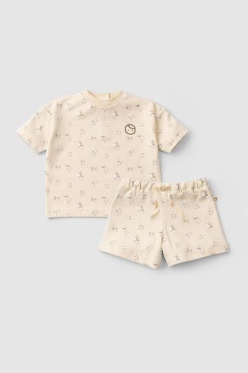 Little Gusto Organic Cotton Baby Shorts Set Small Cotton Patterned