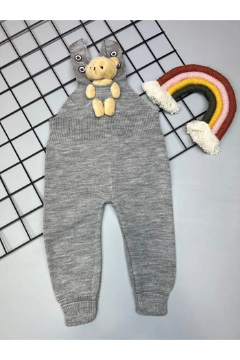 Pijamayo Unisex Baby and Kids Knitwear Winter Slippers - with Teddy Bear
