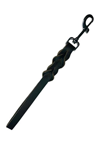 Rebel Dog Genuine Hand Knitted Leather Close-Distance Dog Walker, Dog Collar 35X1.8