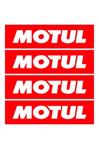 Motul 10X2.5Cm 4 Pieces Oil Sticker
