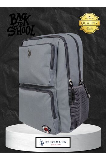 U.S. Polo Assn. Premium Aber Gray School Bag - Backpack
